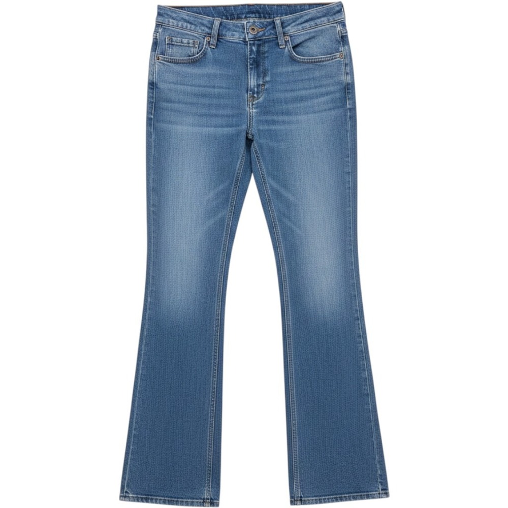 Lee The Boot Mid Rise Jeans 26M Blue‎ Bootcut Western Americana Y2K Aesthetic
